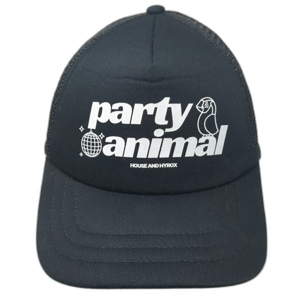 Port Authority Trucker Hat Black One Size Party Animal House and Hyrox Mesh Back